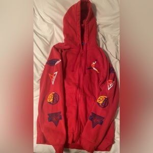 Red air Jordan hoodie